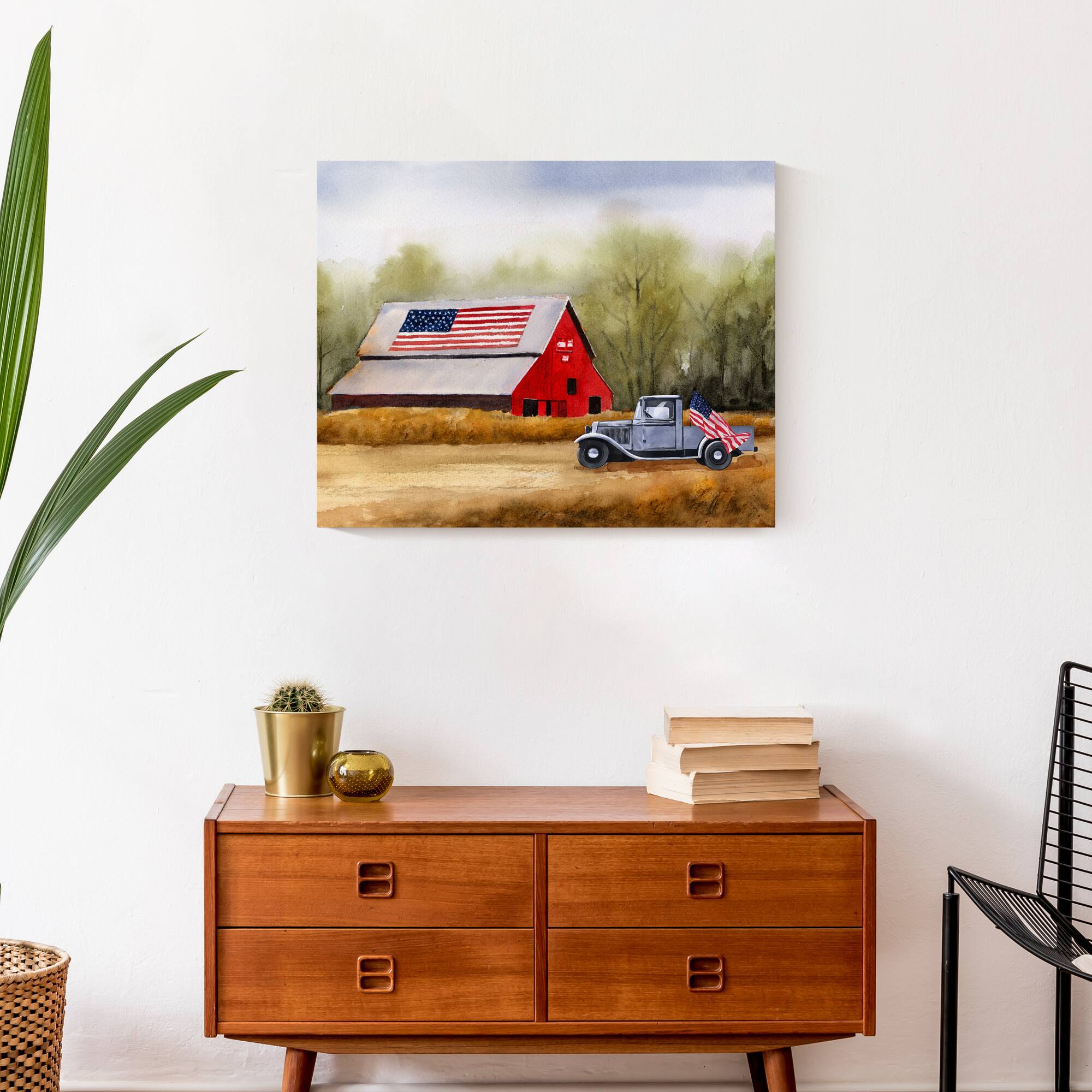 Country Barn Canvas Wall Art